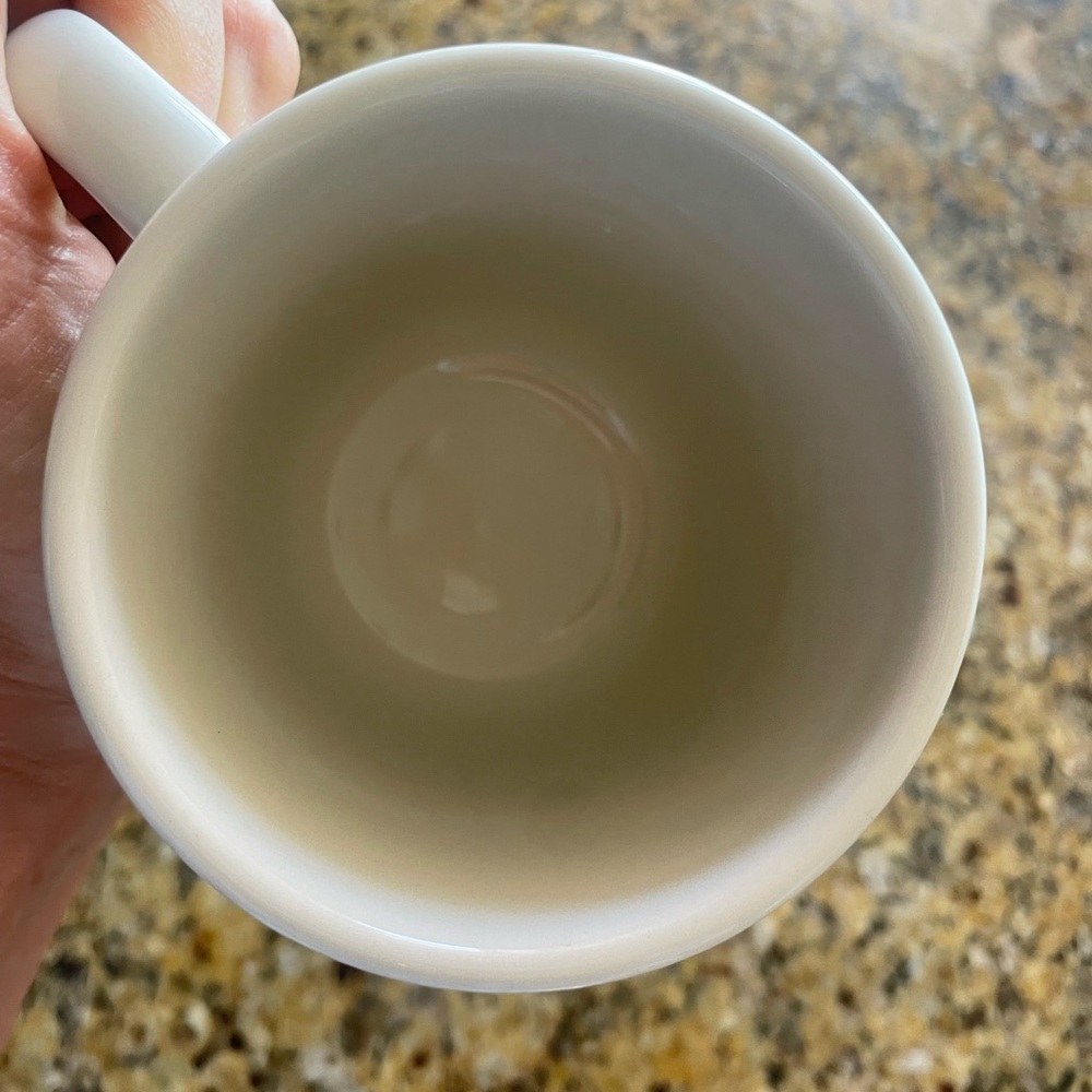 White Ceramic Mug Set with Red and Blue Designs - Picture 5 of 8
